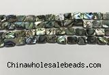 CSB4151 15.5 inches 8*10mm rectangle abalone shell beads wholesale