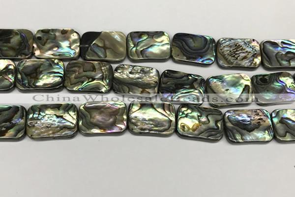 CSB4157 15.5 inches 18*25mm rectangle abalone shell beads wholesale