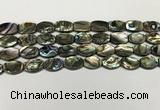 CSB4159 15.5 inches 8*12mm flat drum abalone shell beads wholesale