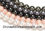CSB45 16 inches 14mm round shell pearl beads Wholesale