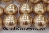 CSB645 15.5 inches 18mm whorl round shell pearl beads