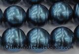 CSB648 15.5 inches 18mm whorl round shell pearl beads