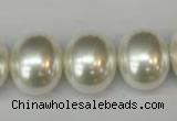 CSB826 15.5 inches 16*19mm oval shell pearl beads wholesale
