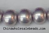 CSB830 15.5 inches 16*19mm oval shell pearl beads wholesale