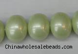 CSB831 15.5 inches 16*19mm oval shell pearl beads wholesale