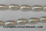 CSB855 15.5 inches 8*14mm teardrop shell pearl beads wholesale