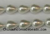 CSB862 15.5 inches 10*14mm teardrop shell pearl beads wholesale