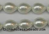 CSB868 15.5 inches 12*16mm teardrop shell pearl beads wholesale