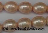 CSB886 15.5 inches 13*16mm whorl teardrop shell pearl beads wholesale