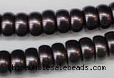 CSB902 15.5 inches 6*12mm rondelle shell pearl beads wholesale