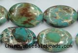 CSE09 15.5 inches 18*25mm oval natural sea sediment jasper beads