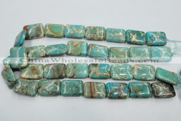 CSE16 15.5 inches 18*25mm rectangle natural sea sediment jasper beads