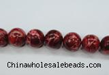 CSE161 15.5 inches 8mm round dyed natural sea sediment jasper beads