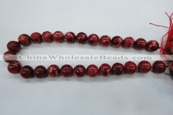 CSE166 15.5 inches 18mm round dyed natural sea sediment jasper beads