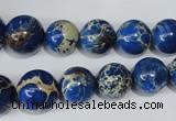 CSE300 15.5 inches 8mm - 18mm round dyed sea sediment jasper beads