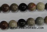 CSE5204 15.5 inches 12mm round sea sediment jasper beads wholesale