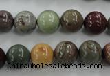 CSE5304 15.5 inches 12mm round sea sediment jasper beads wholesale