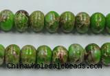 CSE55 15.5 inches 8*10mm rondelle dyed natural sea sediment jasper beads