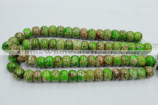 CSE56 15.5 inches 12*16mm rondelle dyed natural sea sediment jasper beads