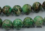 CSE59 15.5 inches 12mm round dyed natural sea sediment jasper beads