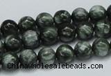 CSH02 15.5 inches 8mm round natural seraphinite gemstone beads