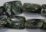 CSH115 15.5 inches 18*25mm rectangle natural seraphinite gemstone beads