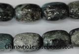 CSI65 15.5 inches 13*18mm drum silver scale stone beads wholesale