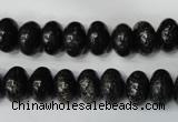 CSI68 15.5 inches 6*10mm rondelle silver scale stone beads wholesale