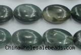 CSJ206 15.5 inches 15*20mm oval serpentine jade gemstone beads