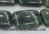 CSJ208 15.5 inches 22*30mm rectangle serpentine jade gemstone beads