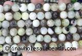 CSJ302 15.5 inches 8mm round serpentine new jade beads wholesale