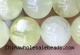 CSJ313 15.5 inches 8mm round serpentine new jade beads