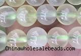 CSJ319 15.5 inches 6mm round serpentine new jade beads