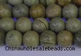 CSL202 15.5 inches 8mm round silver leaf jasper beads wholesale