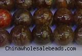 CSL224 15.5 inches 12mm round gold leaf jasper beads wholesale