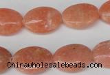 CSM35 15.5 inches 13*18mm oval salmon stone beads wholesale