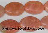 CSM37 15.5 inches 18*24mm oval salmon stone beads wholesale