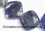 CSO04 15.5 inches 10mm rhombus A grade sodalite beads wholesale