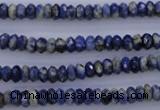 CSO31 15.5 inches 3*6mm faceted rondelle sodalite gemstone beads