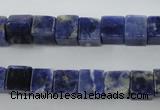 CSO351 15.5 inches 8*8mm cube natural sodalite gemstone beads