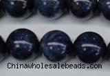 CSO407 15.5 inches 18mm round dyed sodalite gemstone beads