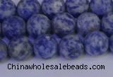 CSO532 15.5 inches 8mm round matte African sodalite beads wholesale