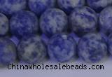 CSO534 15.5 inches 12mm round matte African sodalite beads wholesale