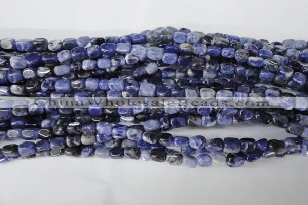 CSO55 15.5 inches 4*6mm nuggets sodalite gemstone beads