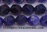 CSO553 15.5 inches 10mm faceted nuggets sodalite gemstone beads