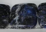 CSO57 15.5 inches 35*35mm square sodalite gemstone beads