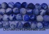 CSO620 15.5 inches 4mm faceted round AB grade sodalite beads