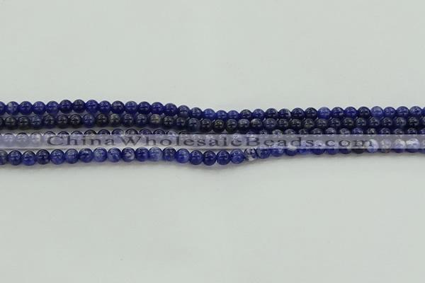 CSO631 15.5 inches 4mm round sodalite gemstone beads wholesale