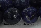 CSO649 15.5 inches 20mm faceted round sodalite gemstone beads