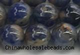 CSO833 15.5 inches 10mm round orange sodalite beads wholesale